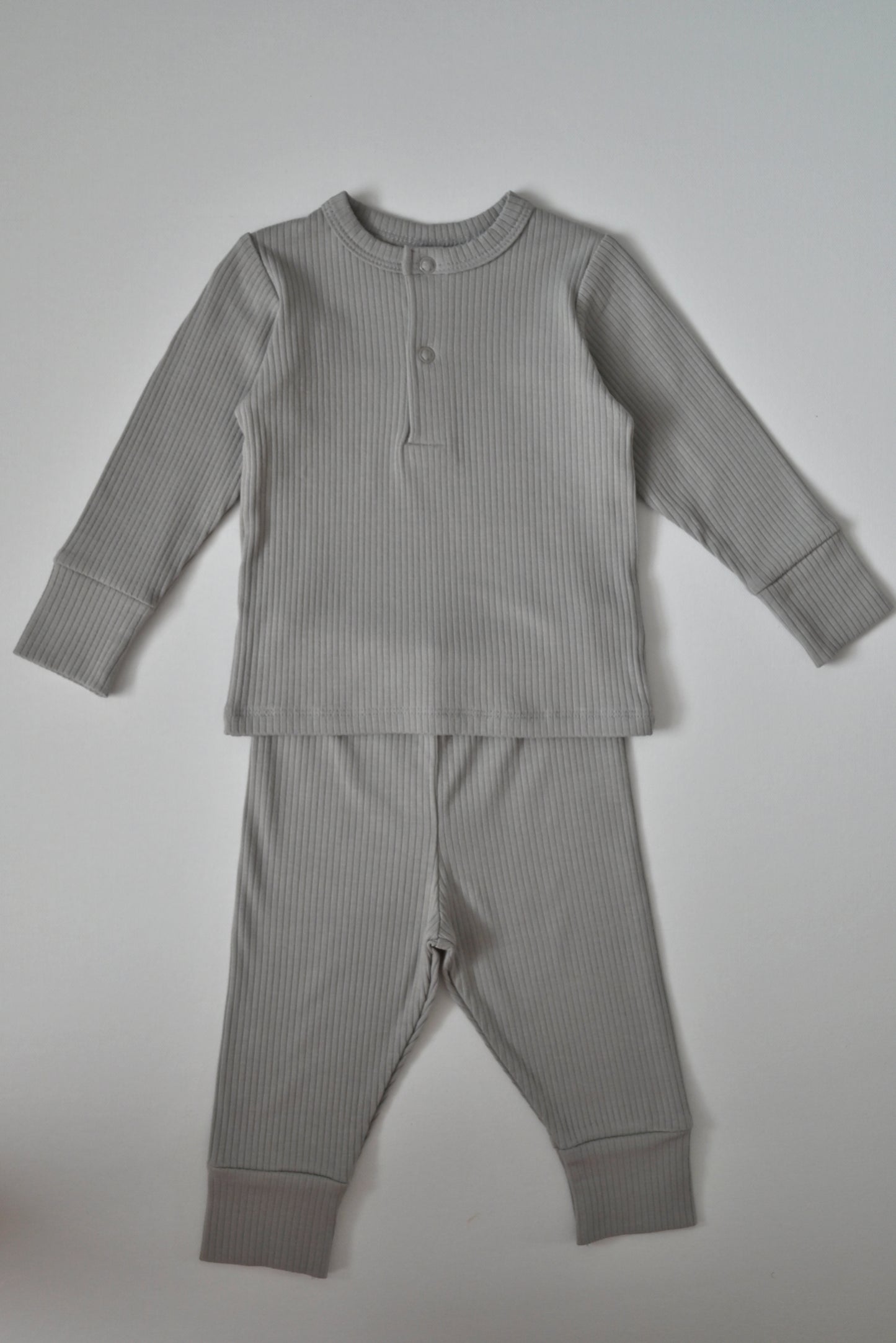 Gray Ribbed Pyjamas