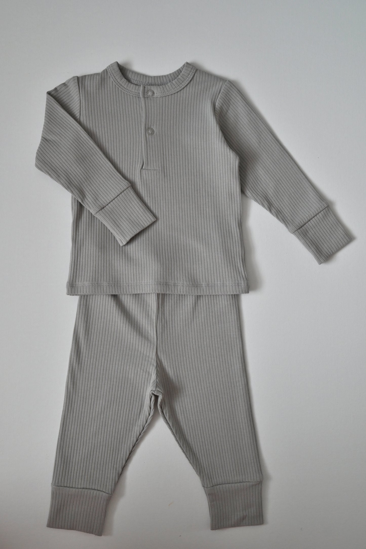 Gray Ribbed Pyjamas