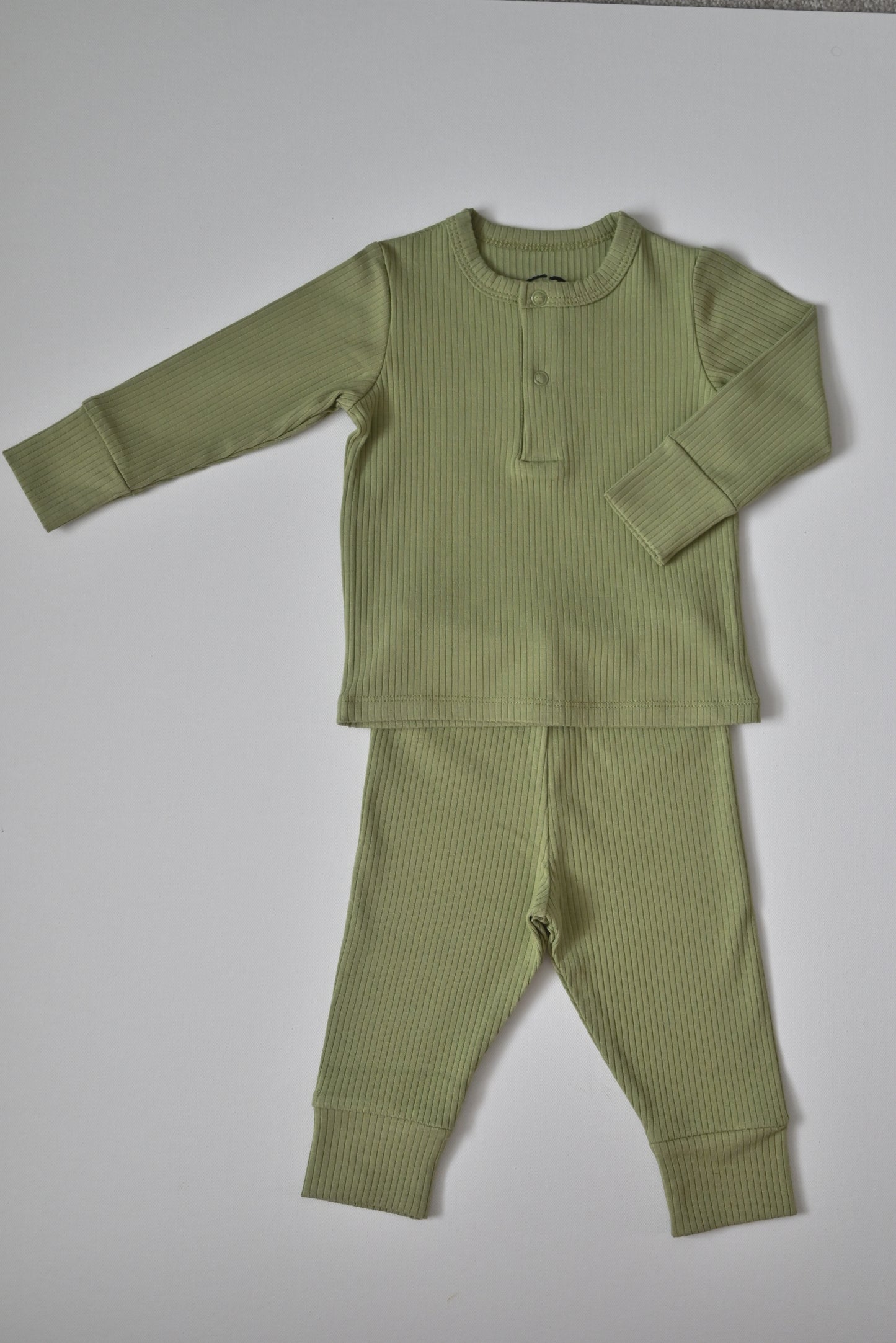 Sage Ribbed Pyjamas