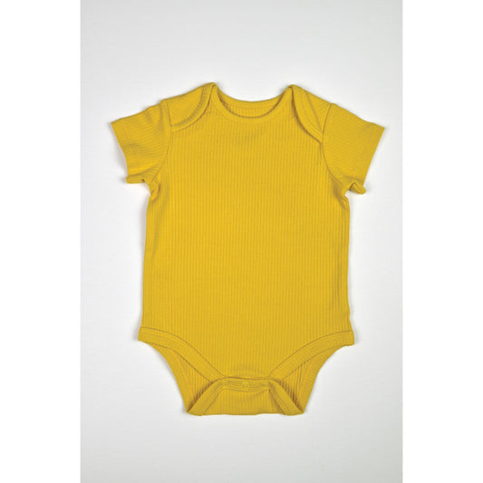 organic_cotton_bamboo_baby_bodysuit_yellow_fluffymoon