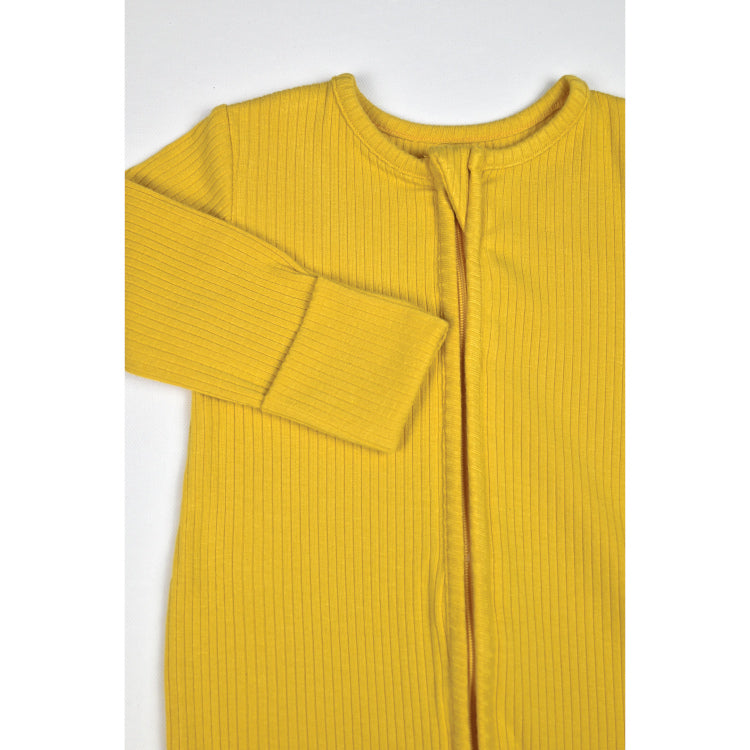 organic_cotton_bamboo_baby_zipup_sleepsuit_yellow_fluffymoon_1