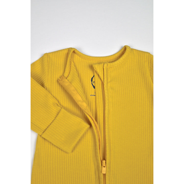 organic_cotton_bamboo_baby_zipup_sleepsuit_yellow_fluffymoon_2